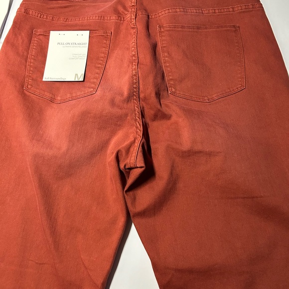 Soft surrounding the ultimate pull on stretch leg relax fit denim pants size L - Picture 3 of 13